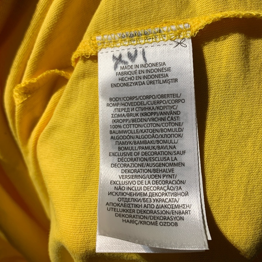 Polo by Ralph Lauren Yellow Short Sleeve Tee with Navy Pony - Picture 5 of 5
